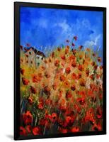 Red Poppies 562111-Pol Ledent-Framed Art Print