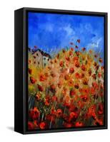 Red Poppies 562111-Pol Ledent-Framed Stretched Canvas