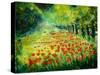 Red poppies 68-Pol Ledent-Stretched Canvas