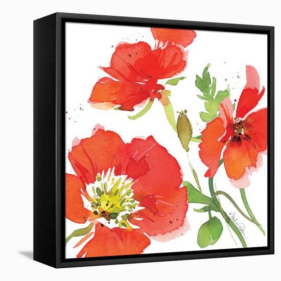 Red Poppies I-Julie Paton-Framed Stretched Canvas