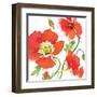 Red Poppies II-Julie Paton-Framed Art Print