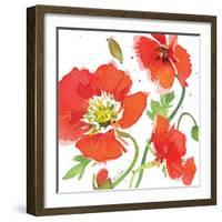 Red Poppies II-Julie Paton-Framed Art Print