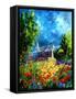 Red Poppies in Awagne-Pol Ledent-Framed Stretched Canvas