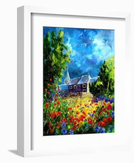 Red Poppies in Awagne-Pol Ledent-Framed Art Print