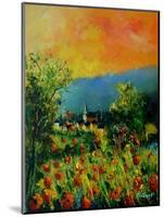 Red Poppies in Houyet-Pol Ledent-Mounted Art Print