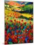 Red poppies in Tuscany (Italy)-Pol Ledent-Mounted Art Print