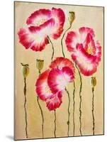 Red Poppies. Oil Painting-Valenty-Mounted Art Print