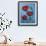 Red Poppies on Blue-Cherie Roe Dirksen-Framed Giclee Print displayed on a wall