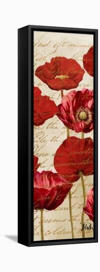 Red Poppies Panel I-Patricia Pinto-Framed Stretched Canvas
