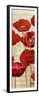 Red Poppies Panel I-Patricia Pinto-Framed Art Print