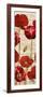 Red Poppies Panel II-Patricia Pinto-Framed Art Print