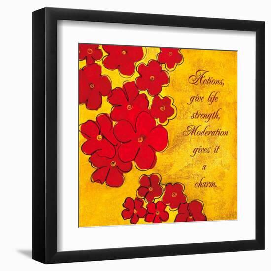 Red Poppies-Anne Courtland-Framed Art Print