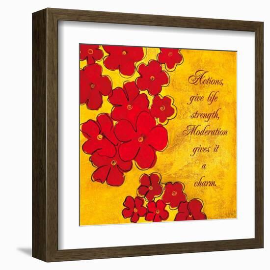 Red Poppies-Anne Courtland-Framed Art Print