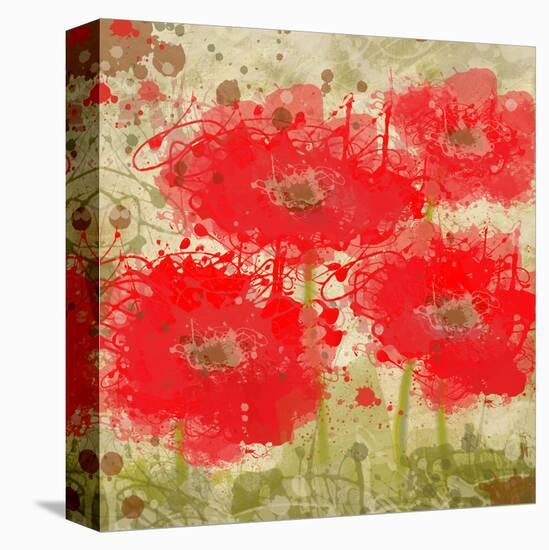 Red Poppies-Irena Orlov-Stretched Canvas