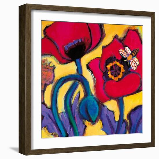 Red Poppies-Gerry Baptist-Framed Giclee Print