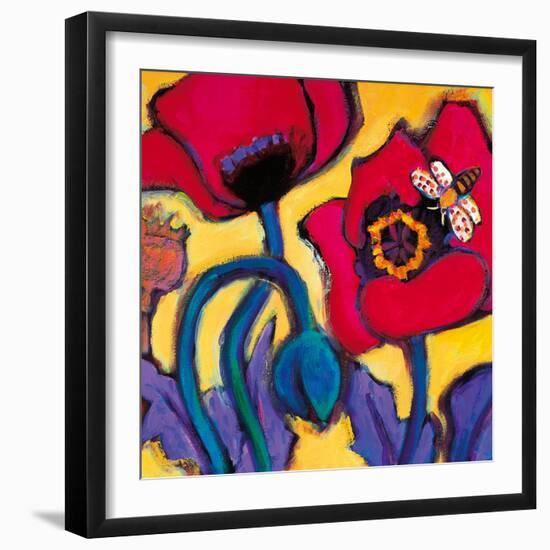 Red Poppies-Gerry Baptist-Framed Giclee Print