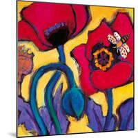 Red Poppies-Gerry Baptist-Mounted Giclee Print