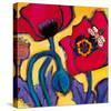 Red Poppies-Gerry Baptist-Stretched Canvas