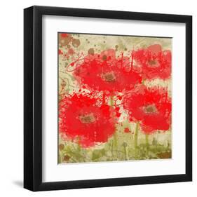 Red Poppies-Irena Orlov-Framed Art Print