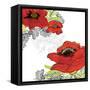 Red Poppies-Bee Sturgis-Framed Stretched Canvas