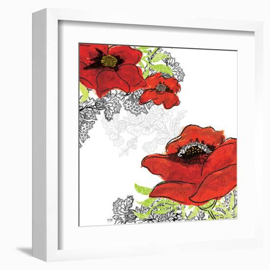 Red Poppies-Bee Sturgis-Framed Art Print