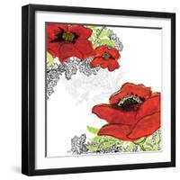 Red Poppies-Bee Sturgis-Framed Art Print