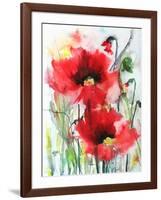 Red Poppies-Karin Johannesson-Framed Art Print