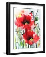 Red Poppies-Karin Johannesson-Framed Art Print