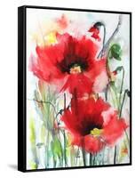 Red Poppies-Karin Johannesson-Framed Stretched Canvas