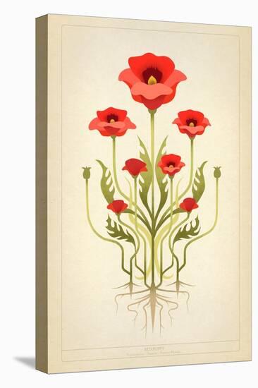 Red Poppies-null-Stretched Canvas