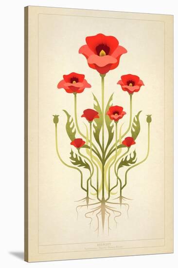 Red Poppies-null-Stretched Canvas