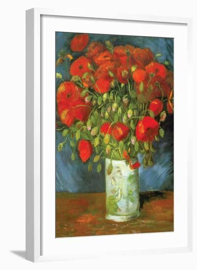 Red Poppies-Vincent van Gogh-Framed Art Print