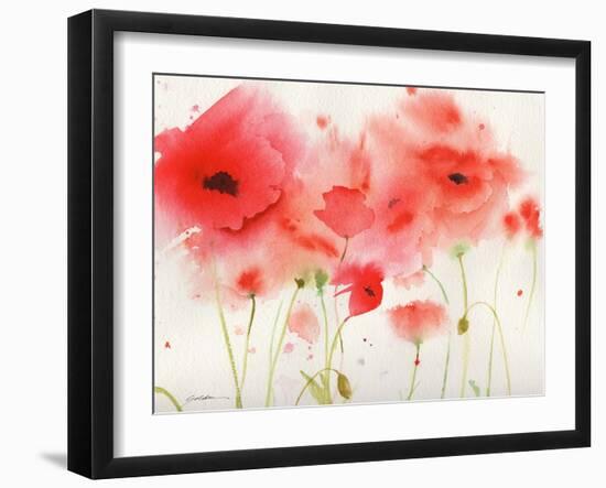 Red Poppies-Sheila Golden-Framed Art Print