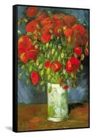 Red Poppies-Vincent van Gogh-Framed Stretched Canvas