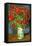 Red Poppies-Vincent van Gogh-Framed Stretched Canvas