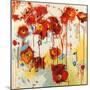 Red Poppy Chaos-Shirley Novak-Mounted Art Print