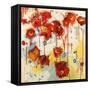 Red Poppy Chaos-Shirley Novak-Framed Stretched Canvas