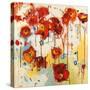 Red Poppy Chaos-Shirley Novak-Stretched Canvas