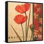 Red Poppy Damasque-TC Chiu-Framed Stretched Canvas