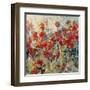 Red Poppy Field II-Tim O'toole-Framed Art Print