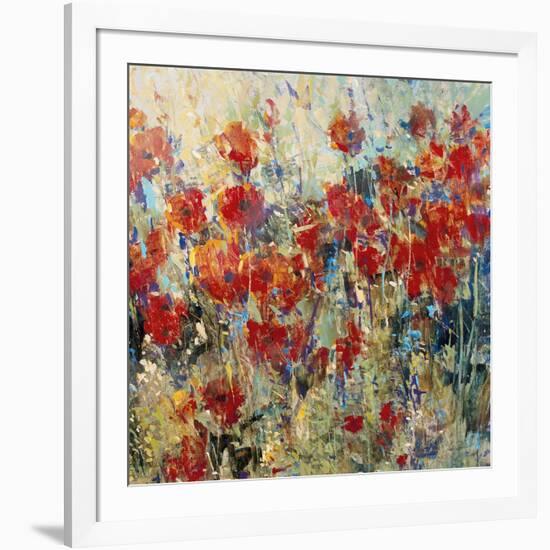 Red Poppy Field II-Tim O'toole-Framed Art Print