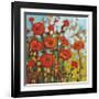 Red Poppy Field-Jennifer Lommers-Framed Giclee Print