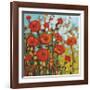 Red Poppy Field-Jennifer Lommers-Framed Giclee Print