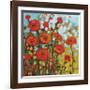 Red Poppy Field-Jennifer Lommers-Framed Giclee Print