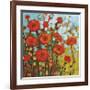 Red Poppy Field-Jennifer Lommers-Framed Giclee Print