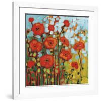 Red Poppy Field-Jennifer Lommers-Framed Giclee Print