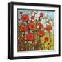 Red Poppy Field-Jennifer Lommers-Framed Art Print