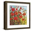 Red Poppy Field-Jennifer Lommers-Framed Giclee Print