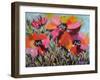 Red Poppy Field-Pamela Gatens-Framed Art Print