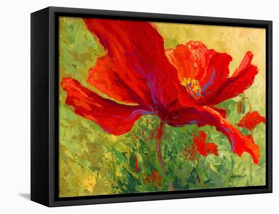 Red Poppy I-Marion Rose-Framed Stretched Canvas